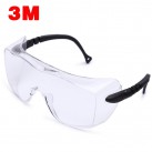3M 12308 防风防冲击护目镜 实验室透明防化学液体防护眼镜