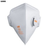 UVEX优唯斯 3210 防尘防雾霾防pm2.5口罩KN95防花粉透气带呼吸阀 头戴式