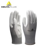 代尔塔 201705 PU涂层精细操作手套 掌背透气涤纶针织手套